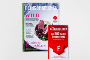 Der Feinschmecker Maerz 2021 Cover. Die Datei ist ein Foto im JPEG-Format.