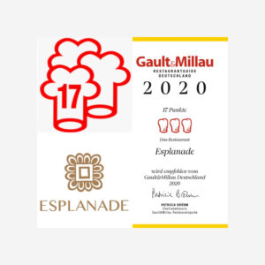 Gault & Millau Auszeichnung von 2020. Die Datei ist ein Foto im JPEG-Format.