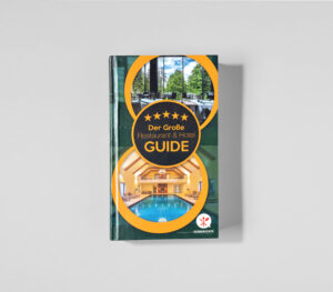 Der grosse Restaurant und Hotel Guide 2022 Cover. Die Datei ist ein Foto im JPEG-Format.